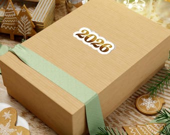 2026 Gold Foil New Year Decal Stickers | Planner Sticker