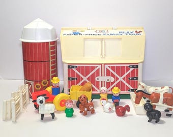 Complete Your Farm #915 Vintage Fisher Price Little People Set – Replacement Accessories & Figures Sold Individually