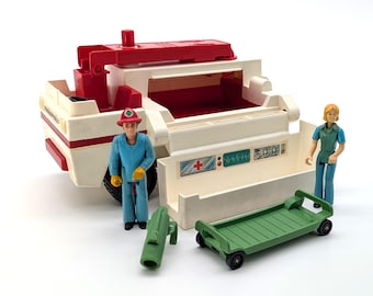 Vintage Fisher Price Adventure People Emergency Rescue Truck