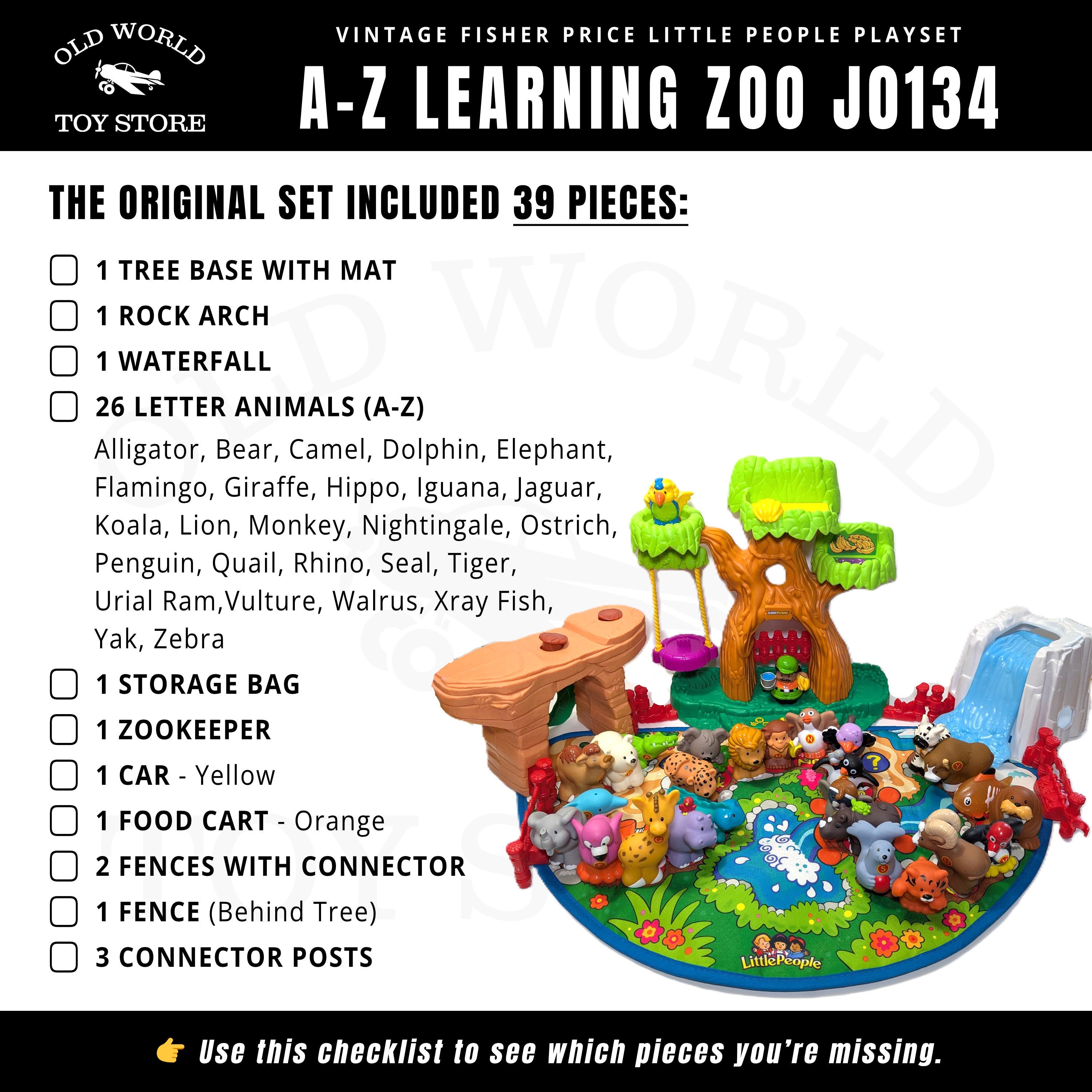 Complete Your A to Z Learning Zoo Vintage Fisher Price Little