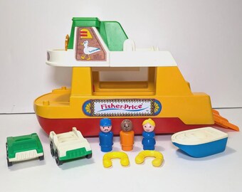 Complete Your Ferry Boat #932 Vintage Fisher Price Little People Set – Replacement Accessories & Figures Sold Individually