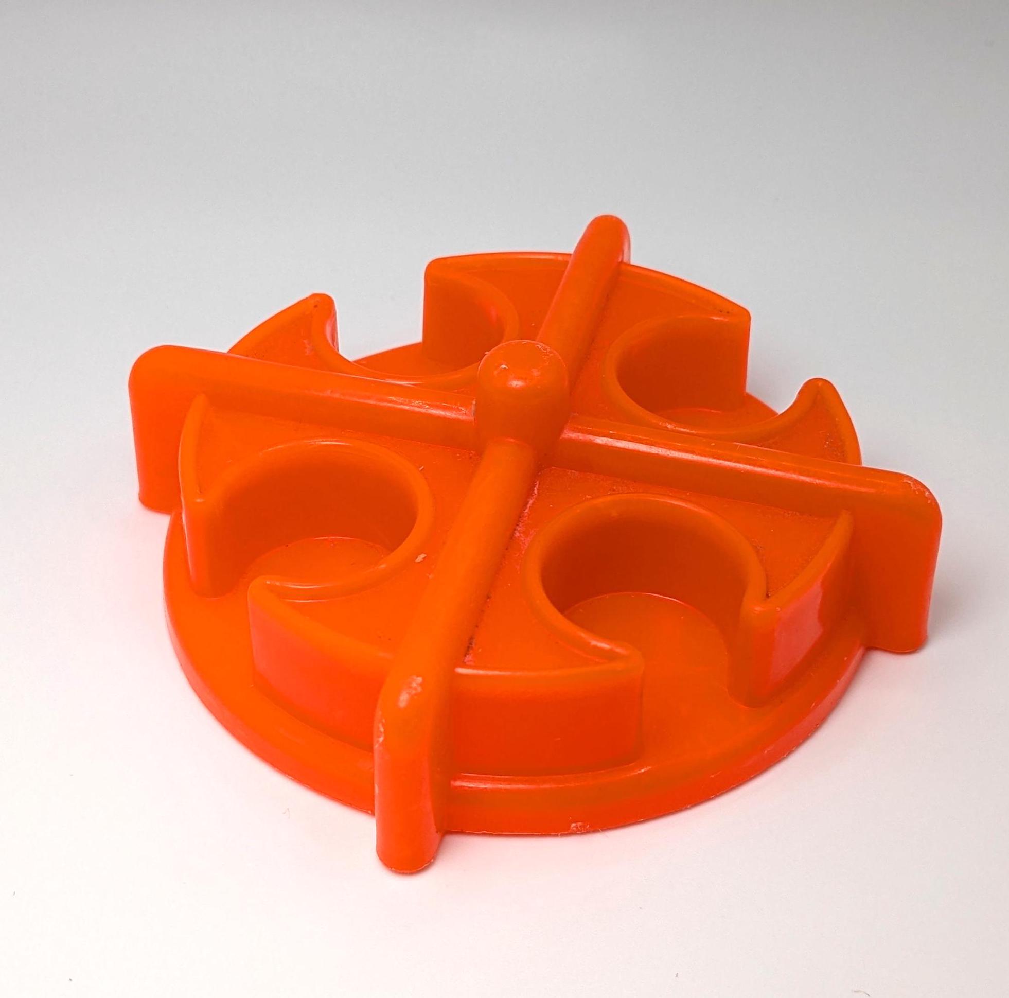 Vintage Mattel 1974 Orange 4-seat Merry-go-round Talkin Tracks