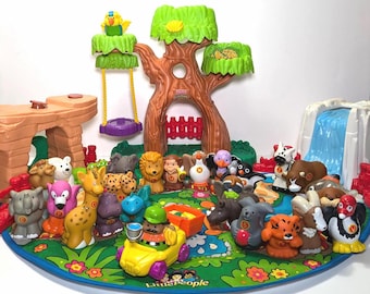 Fisher-Price Little People フィギュア 13体セット Complete Your A to Z Learning Zoo Vintage Fisher Price Little