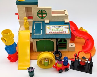 Complete Your Sesame Street Clubhouse #937 Vintage Fisher Price Little People Set – Replacement Accessories & Figures Sold Individually