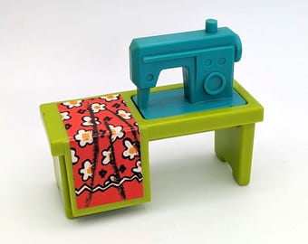 Sewing Machine Green & Blue - Fisher Price Little People