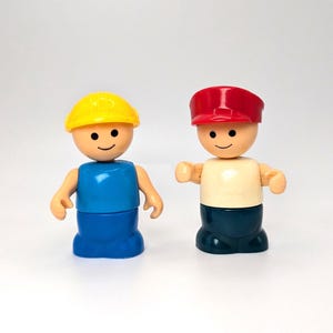 Vintage Playskool Lil People Playmates Figures Little People  | Nostalgic Cake Topper Action Figure 1980 Nostalgic Gift Happy Action Figure