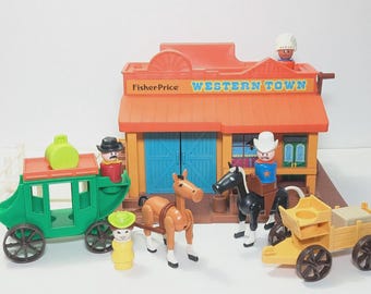 Complete Your Western Town 934 Vintage Fisher Price Little People Set - Replacement Figures & Pieces Sold Individually