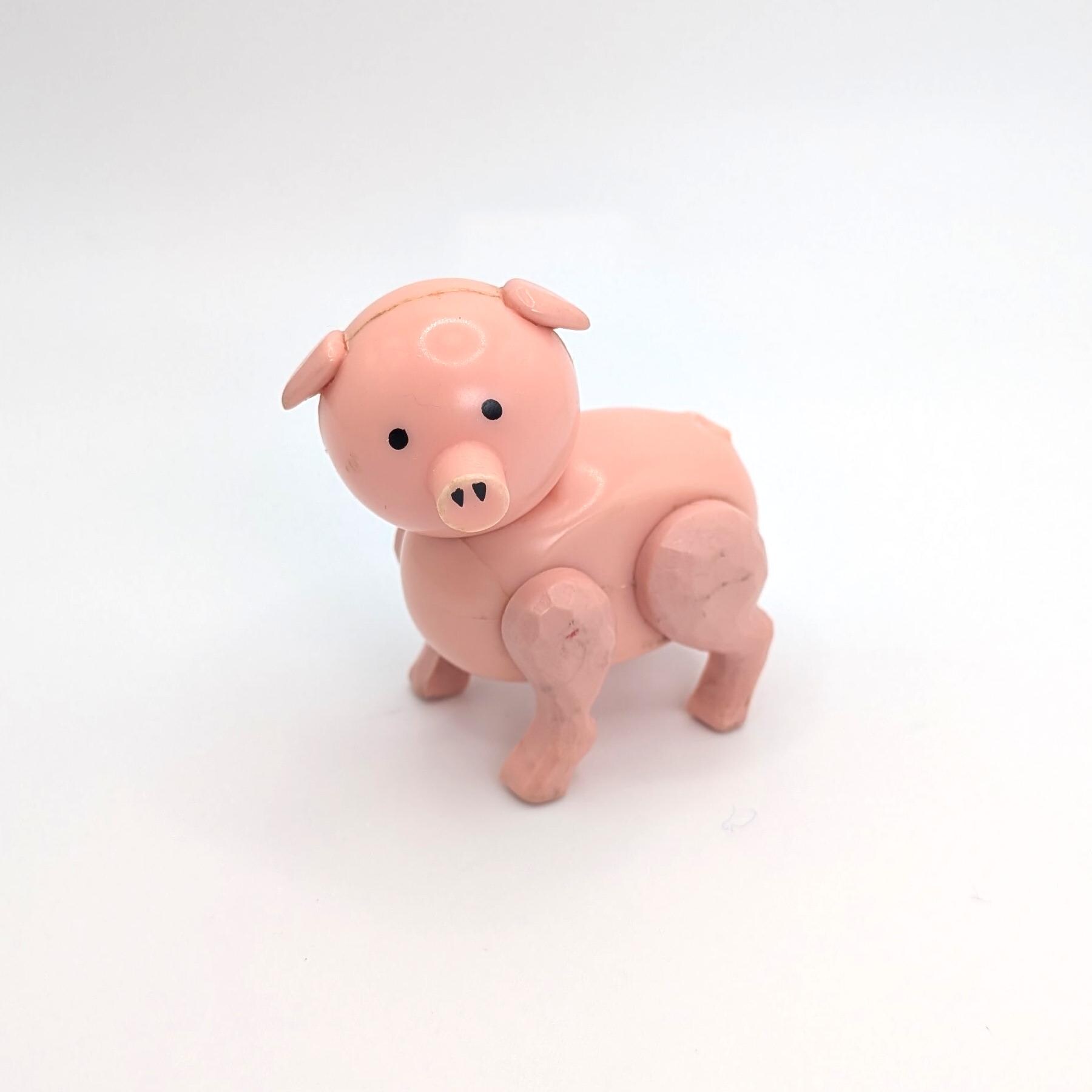 Vintage Pink Pig Fisher Price Little People - Farm Animal From