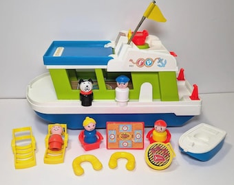 Complete Your Houseboat #985 Vintage Fisher Price Little People Set – Replacement Accessories & Figures Sold Individually