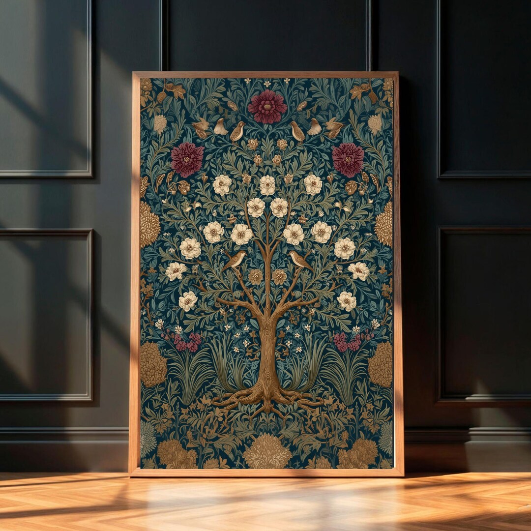 William Morris Tree of Life Art Print, Botanical Decor (digital ...
