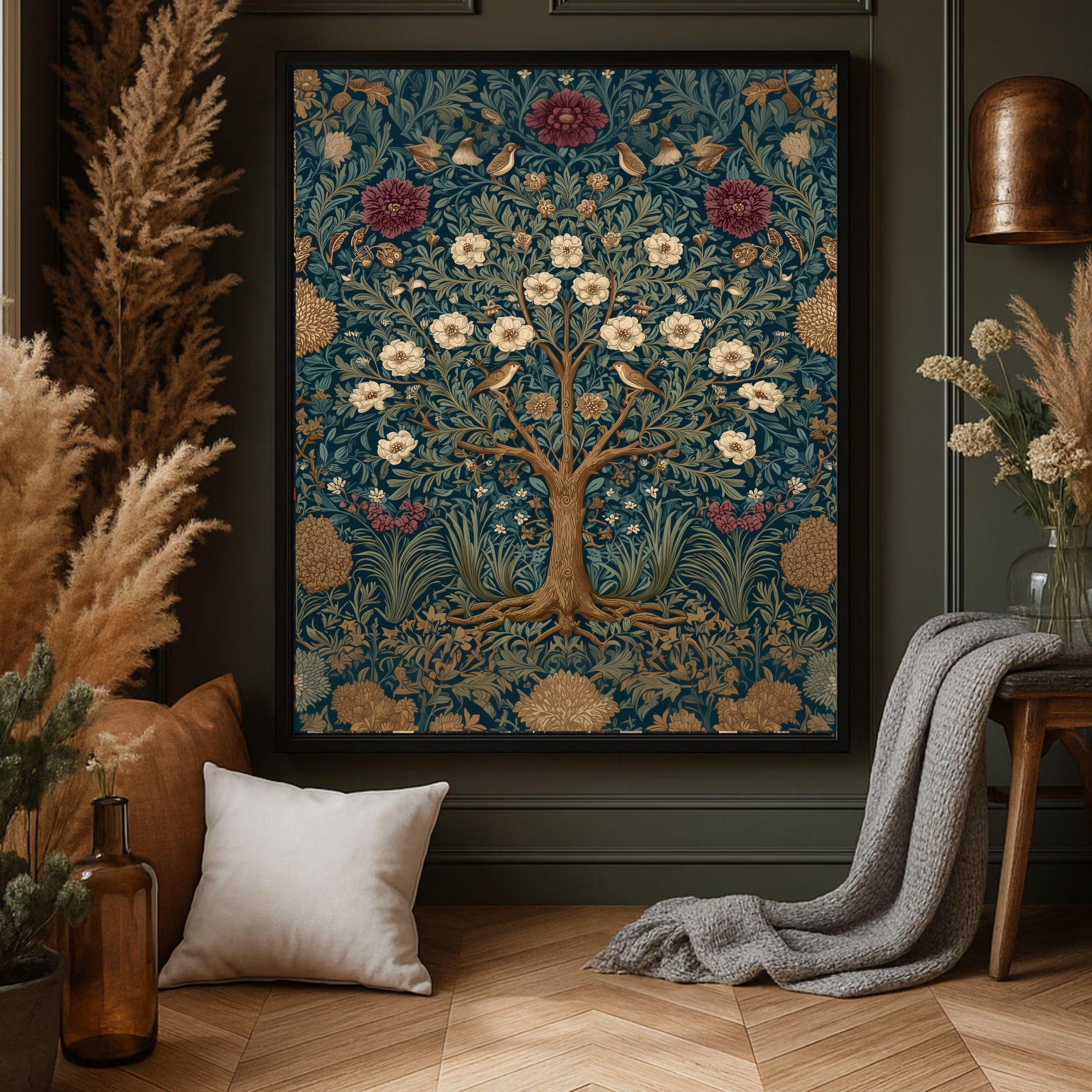 William Morris Tree of Life Art Print, Botanical Decor (digital ...
