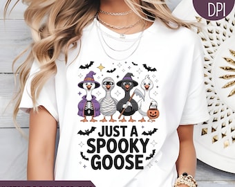 Spooky Goose Halloween PNG: Costume Geese Clipart (Digital Download