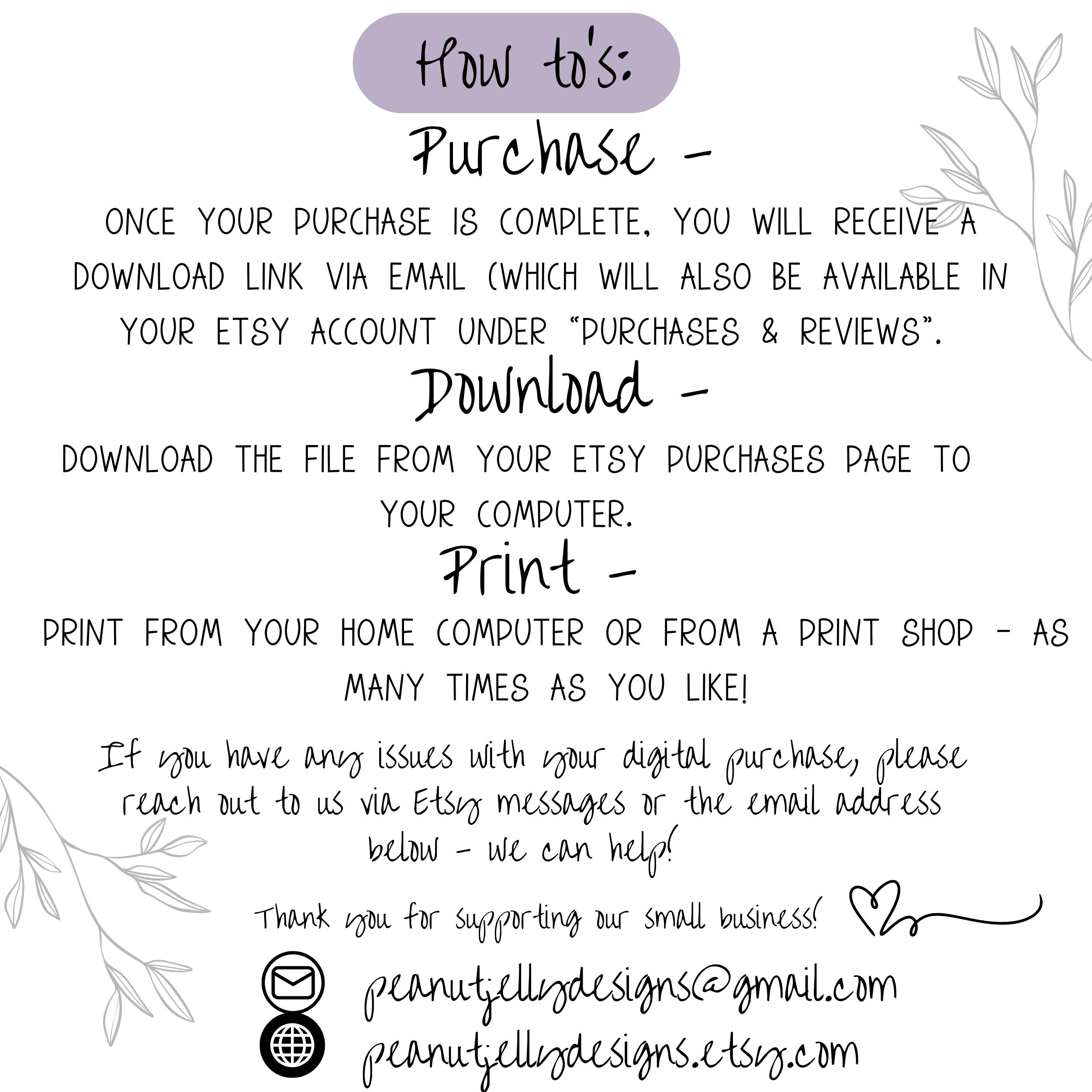 Customizable 5x8 Calendar