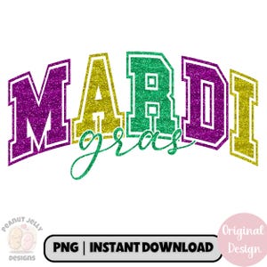 Mardi Gras PNG, Glitter Mardi Gras PNG, Mardi Gras Gift, Women&#39;s Mardi Gras PNG, Birthday Gift for Her, Mardi Gras Sublimation Design, Nola