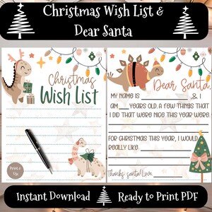 Brief an den Weihnachtsmann, Kinderbrief an den Weihnachtsmann, druckbare Wunschliste, druckbarer Weihnachtsbrief, Wunschliste für Kinder, Urlaubswunschliste, lieber Weihnachtsbrief