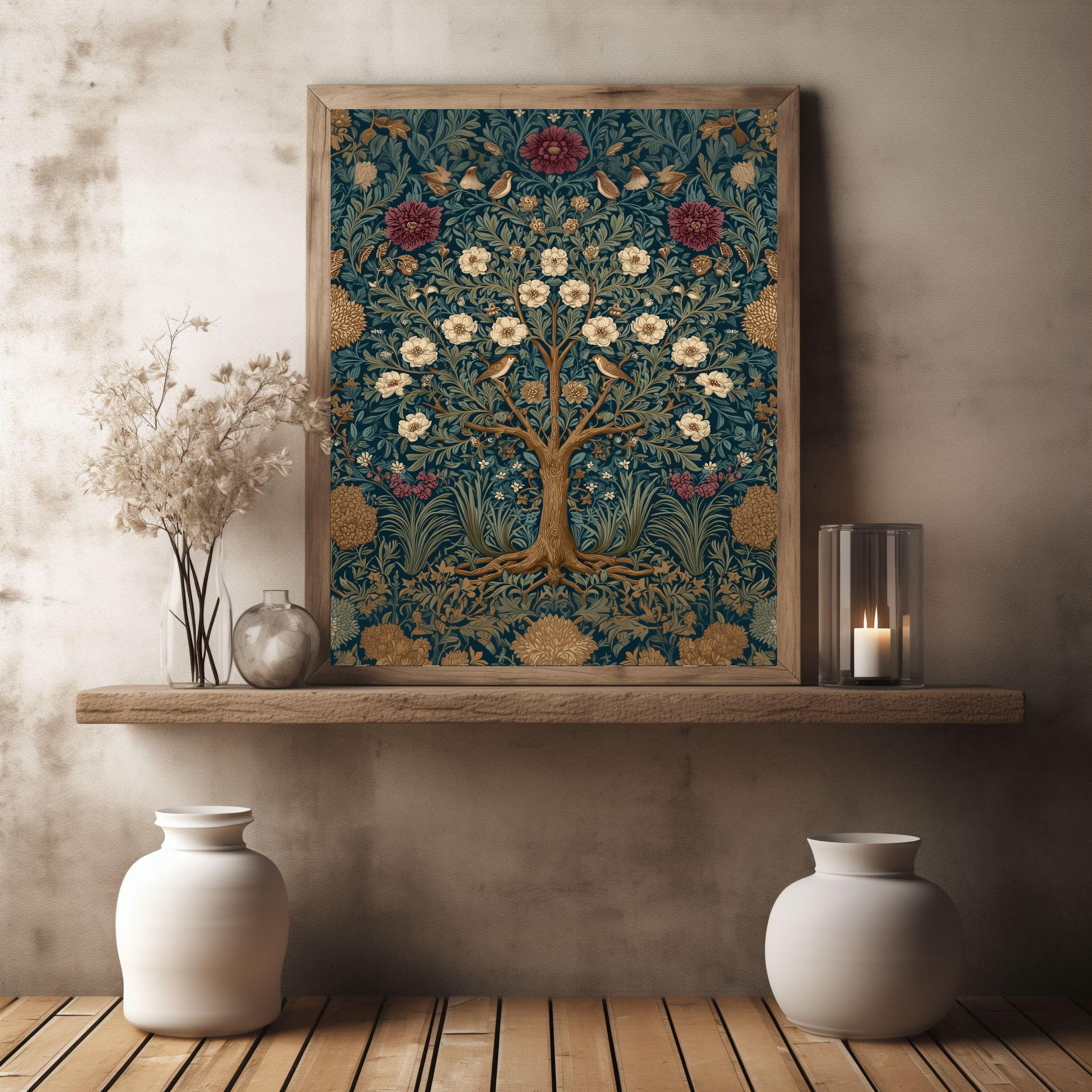 William Morris Tree of Life Art Print, Botanical Decor (digital ...