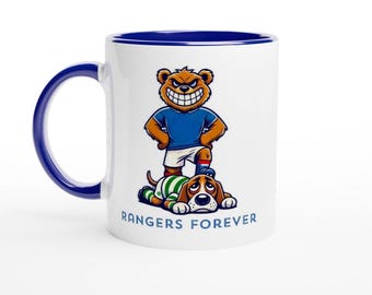 RANGERS FC inspired FOOTBALL supporter fan mug ‘Secret Santa’ gift ideas Ibrox