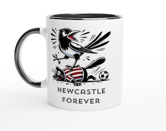 NEWCASTLE UNITED FC inspired football mug supporter fan gift ideas 'secret Santa' Magpies Geordies St James' Park