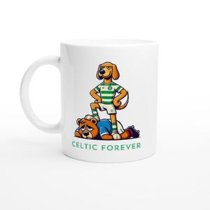 CELTIC FC inspired FOOTBALL fan supporter mug ‘Secret Santa’ Bhoys