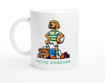 CELTIC FC inspired FOOTBALL fan supporter mug ‘Secret Santa’ Bhoys