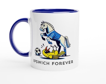 IPSWICH TOWN FC inspired football gift ideas supporter fan mug 'Secret Santa' 'Tractor Boys'