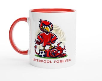 LIVERPOOL FC inspired FOOTBALL fan supporter mug ‘Secret Santa’ gift ideas Anfield Kop