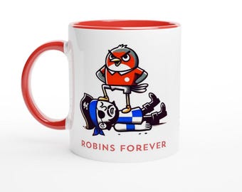 BRISTOL CITY FC inspired football fan supporter mug ‘Secret Santa’ gift ideas ‘The Robins’