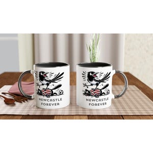 NEWCASTLE UNITED FC inspirierte Fußball Tasse Fan Geschenkideen 'secret Santa' Magpies Geordies St James' Park Bild 3