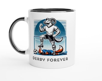 DERBY COUNTY FC inspired football mug gift ideas Secret Santa birthday football fan football supporter