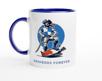 BRISTOL ROVERS FC inspired football fan supporter mug ‘Secret Santa’ gift ideas ‘The Pirates’ ‘The Gas’