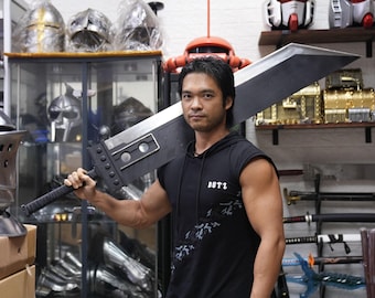Final Fantasy VII FF7 remake rebirth Steel Cloud Buster Sword cosplay metal weapon