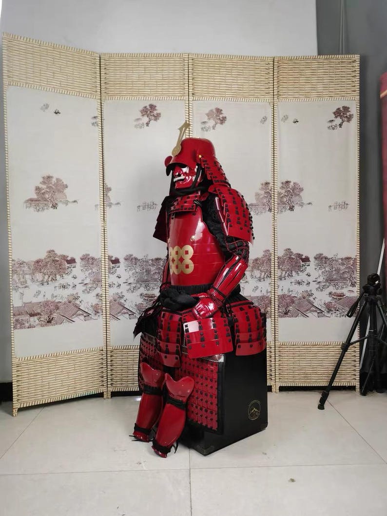 Pso2 Samurai Pauldron Japan Samurai Armor Design 1-4 Cosplay Metal Helmet Gauntlet Pauldron ...