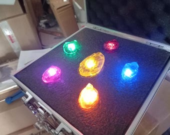Infinity Nano Gauntlet Time Eye Stone Gem box cosplay iron man dr strange prop
