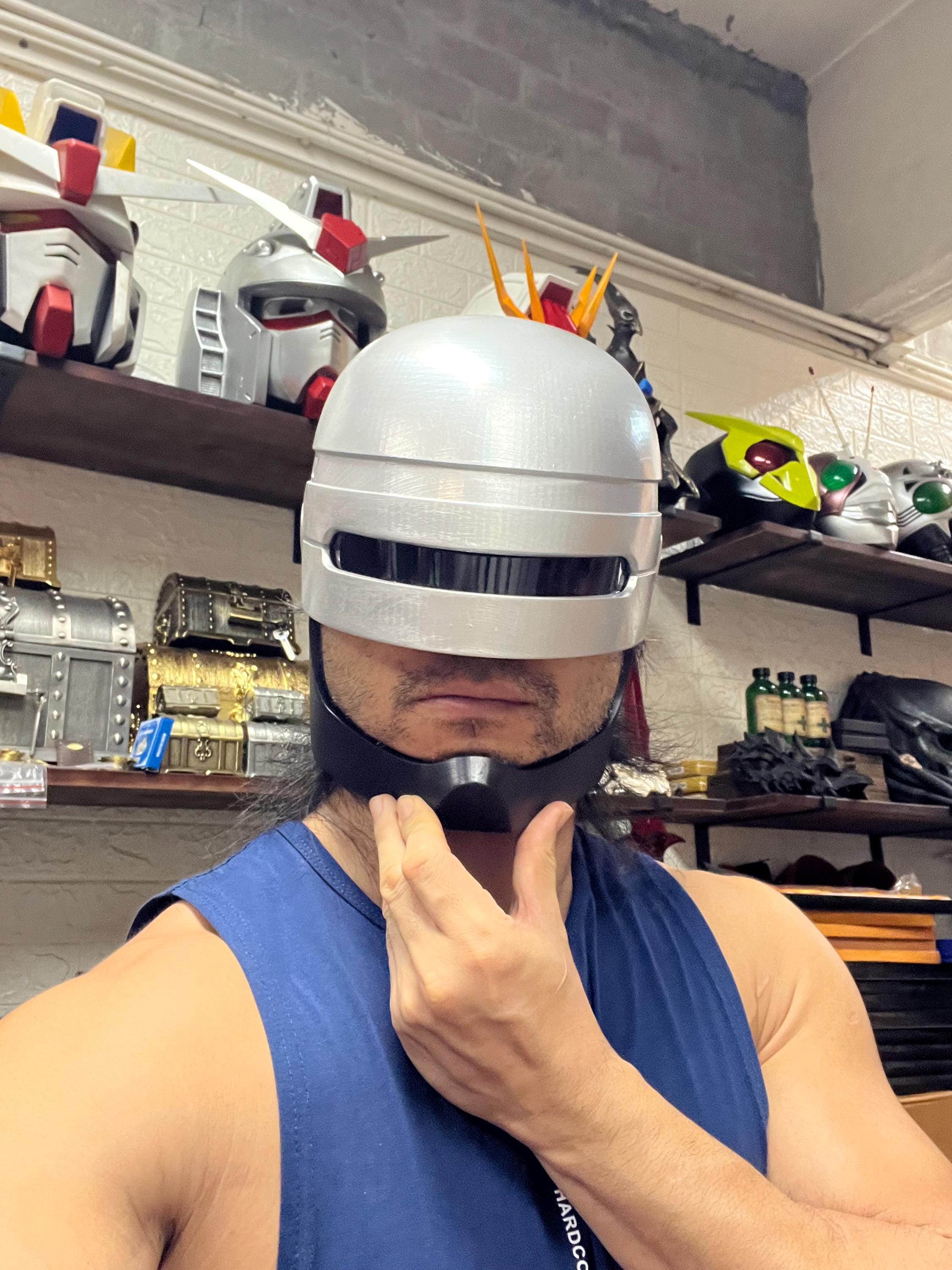 3Dプリントのロボコップヘルメットコスプレマスク（ターミネーターT2