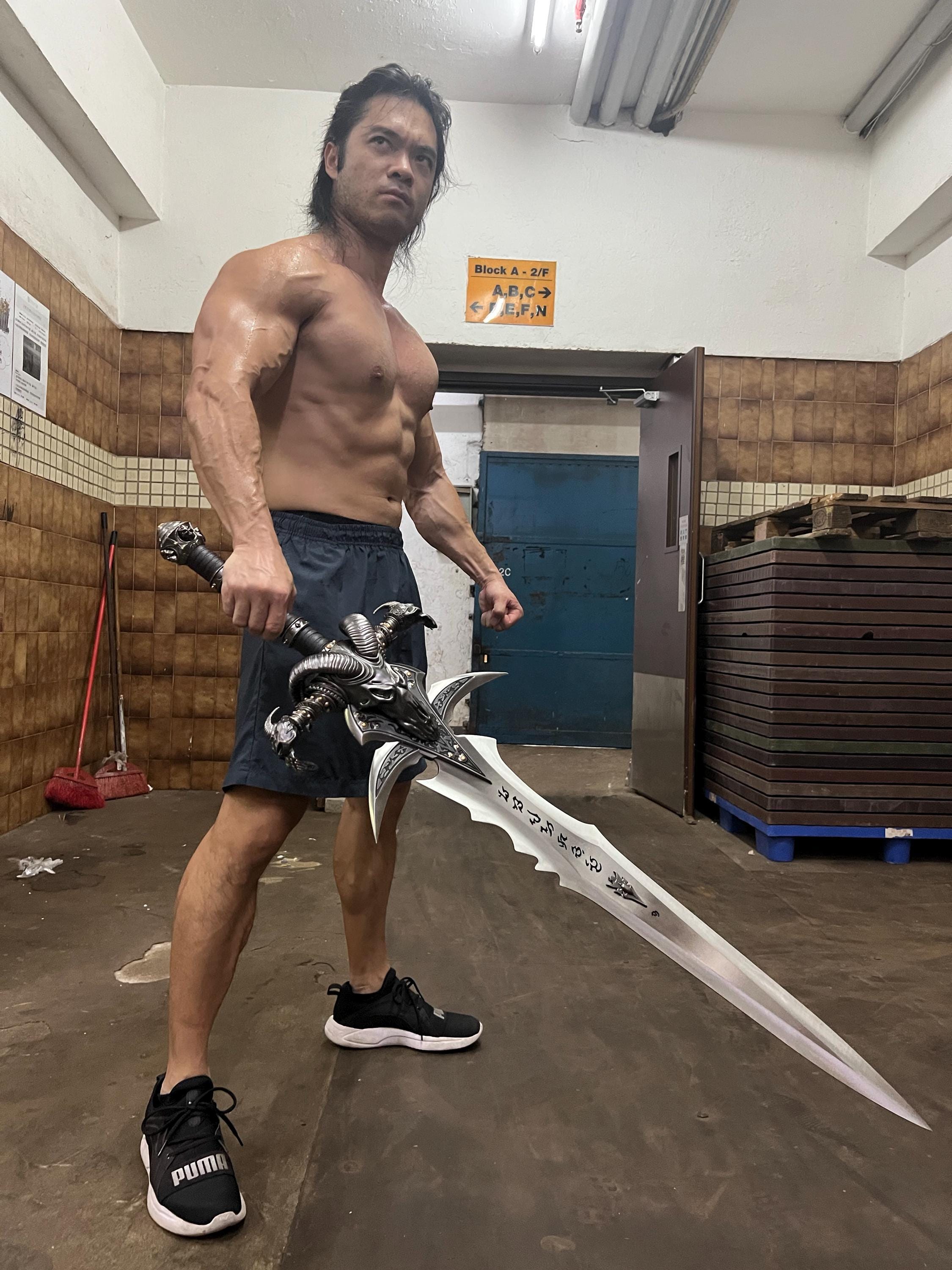 WOW Frostmourne Sword 2.0 Cosplay Lich King Steel Metal Weapon - Etsy