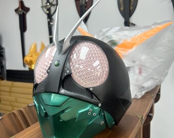 仮面ライダーデッドル 等身大3Dプリントヘルメット（着用可能）在庫あり 3Dプリント 仮面ライダー2023 V1 コスプレ LEDヘルメットマスク - Etsy