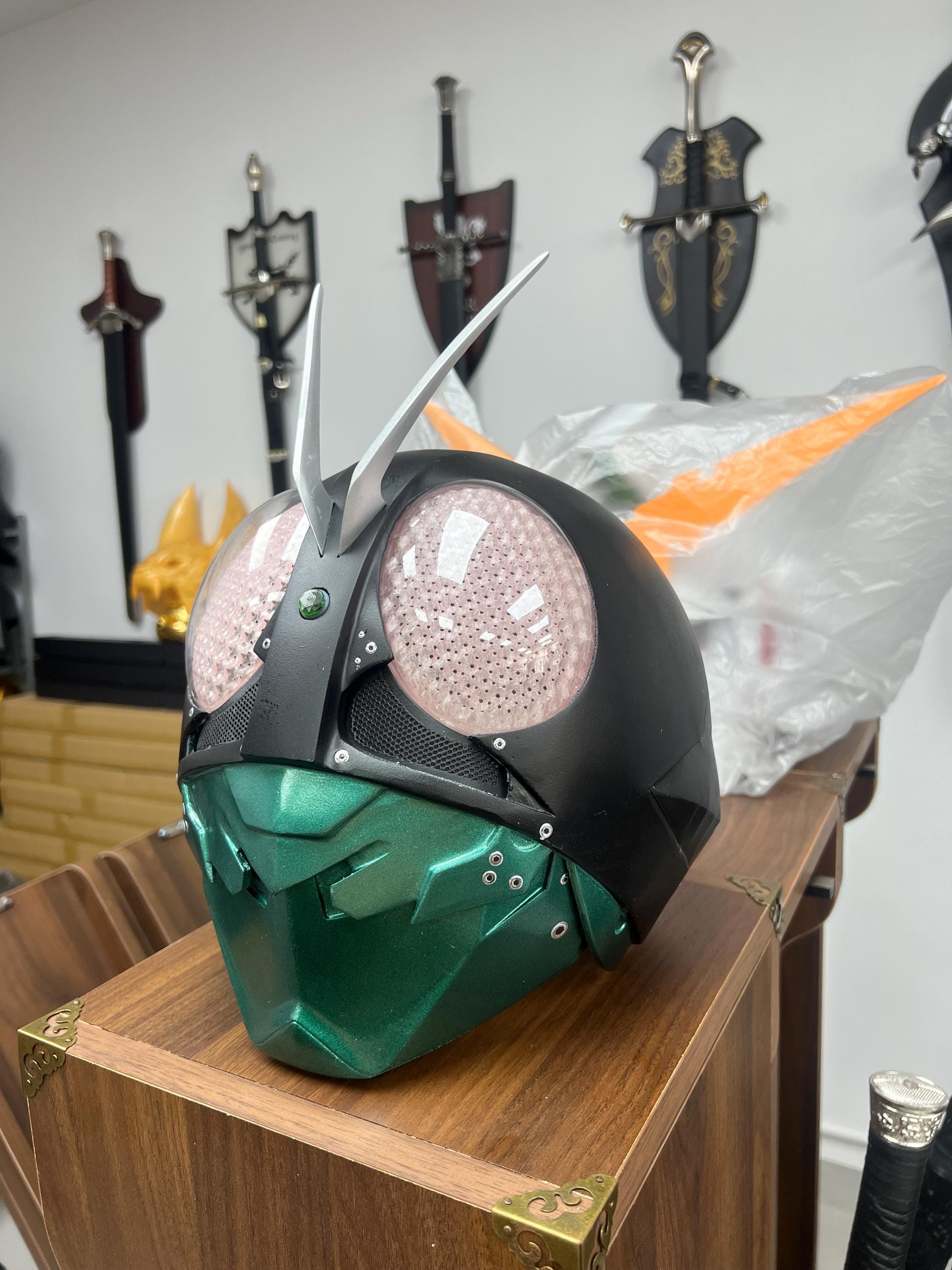 3Dプリント 仮面ライダー2023 V1 コスプレ LEDヘルメットマスク - Etsy