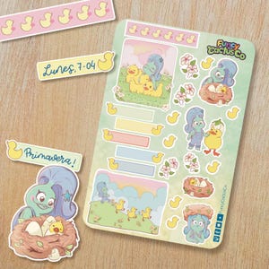 Stickers primavera bullet journal – hojas decorativas bujo | Picnic, Pascua, Patines | Planner stickers FuncyCactusCo