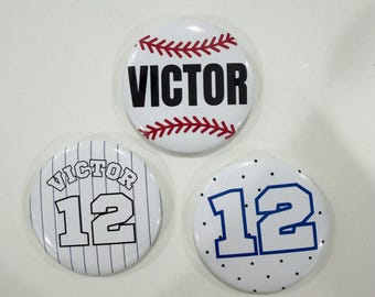 Custom Baseball Buttons || Game day buttons/badges!