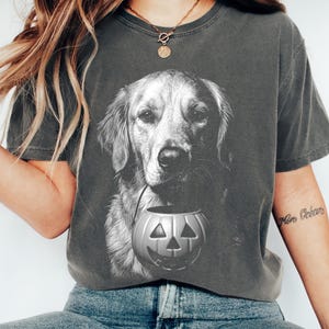Golden Retriever Halloween Shirt for Women • Trick or Treat Dog Lover Sweatshirt