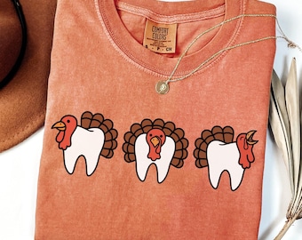 Thankful Dentist Shirt & Sweatshirt • Thanksgiving Dentist Shirt • Fall Dental Office Outfit
