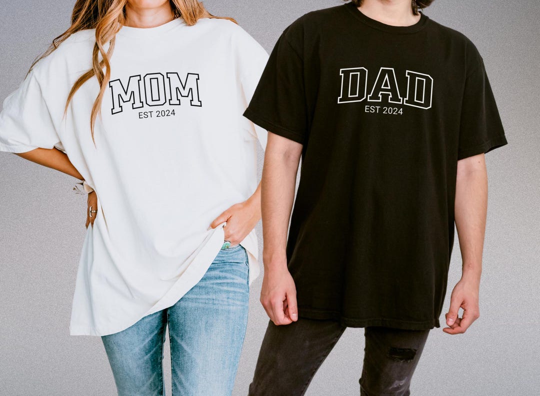 Personalized Mom and Dad Shirts / Classic Mom and Dad T-shirts / New ...