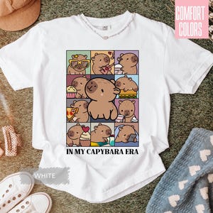 Koszulka Comfort Colors® W mojej epoce kapibary • Koszulka z kapibarą • Urocza koszula z kapibarą • Zabawna koszula z kapibarą • Prezent z kapibarą • Kapibara kawaii