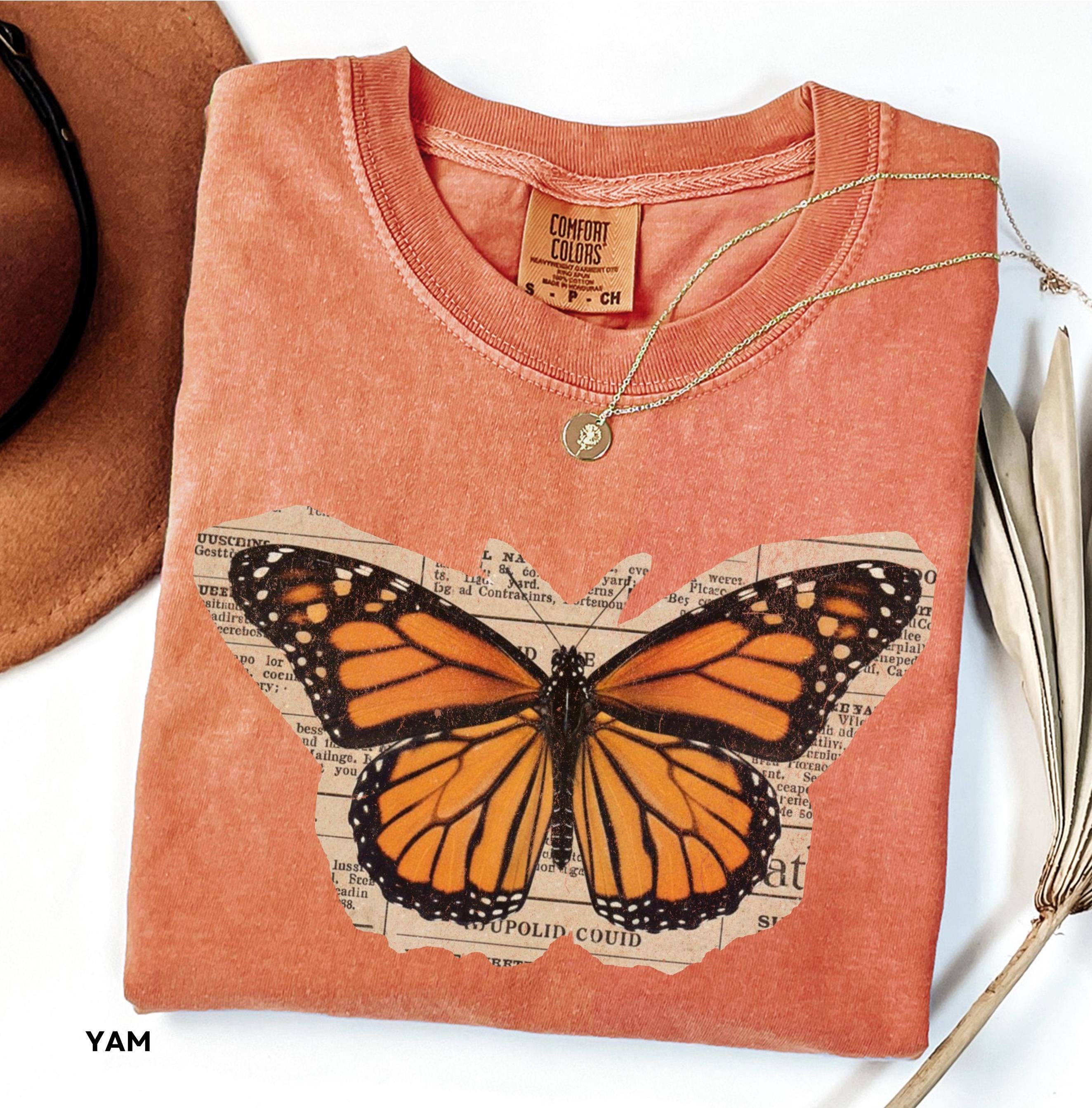 Butterfly T Shirt Y2k - Etsy