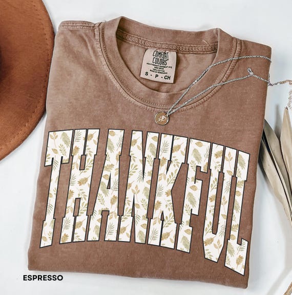 Floral Thankful Shirt & Sweatshirt • Thanksgiving Sweatshirt • Cozy Fall Shirt • Religious Gift Idea • Fall Aesthetic Tee • Autumn Outfit