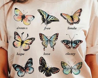 Vintage Butterfly PNG: Retro Sublimation Design (Digital Print)