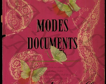1952 Couture Fashion Trend Book: Paris Designs, "Modes Documents No.12" (Digital Format)-RARE