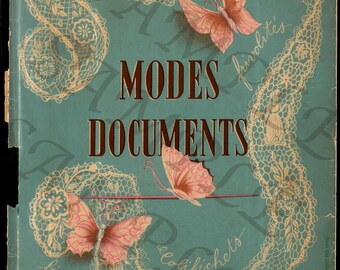 1950 Paris Couture Fashion Trend Book: Paris Designs (Digital) Modes Documents No.8-RARE
