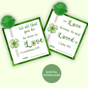 Christian St Patricks Day-lollyhouder, religieuze Saint Patricks-kaart, bijbel Saint Patricks Sucker-houder, last-minute cadeau
