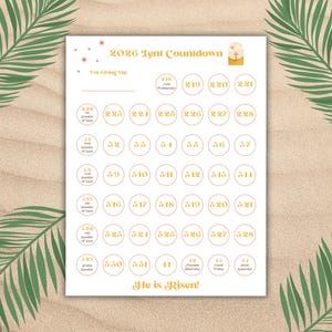 Lent Tracker 2026 Guida allo studio biblico della Quaresima Calendario quaresimale di 40 giorni Planner per la Quaresima per adulti Tracker del digiuno e del sacrificio quaresimale Inserto A5